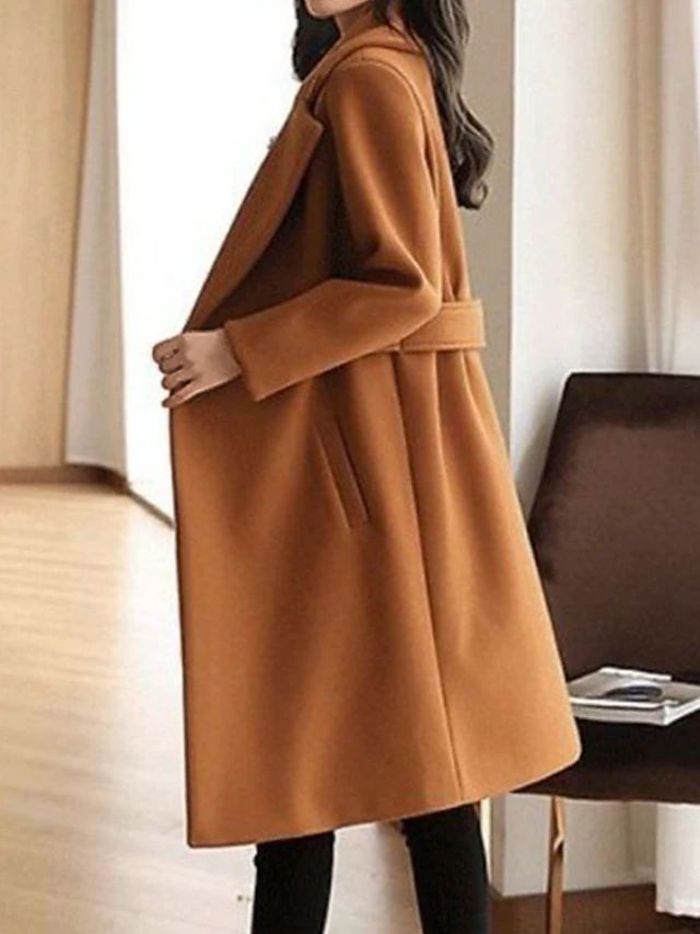 Women's Belted Long Coat