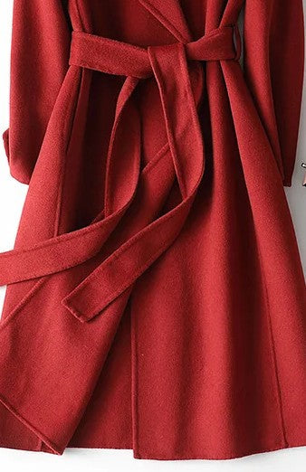 Women's Belted Wrap Coat