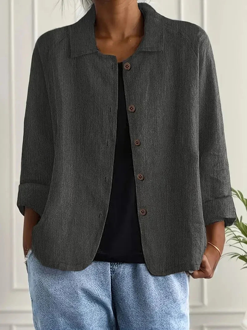 Women's Casual Button-Front Jacket
