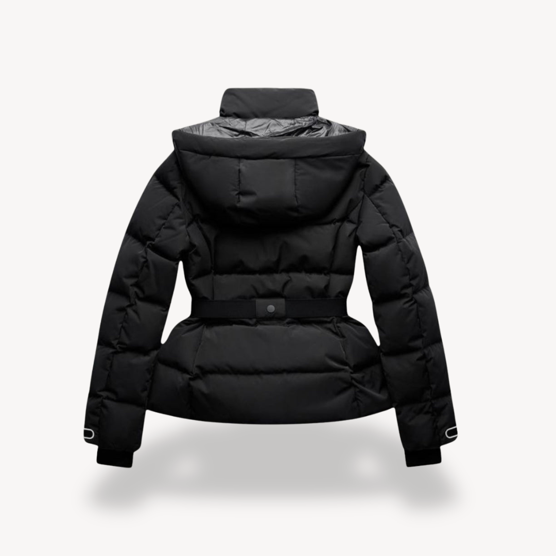 Women's Hooded Belted Puffer Jacket