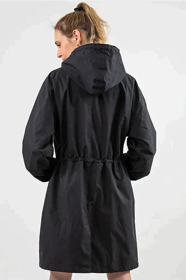 Women's Hooded Mid-Length Coat