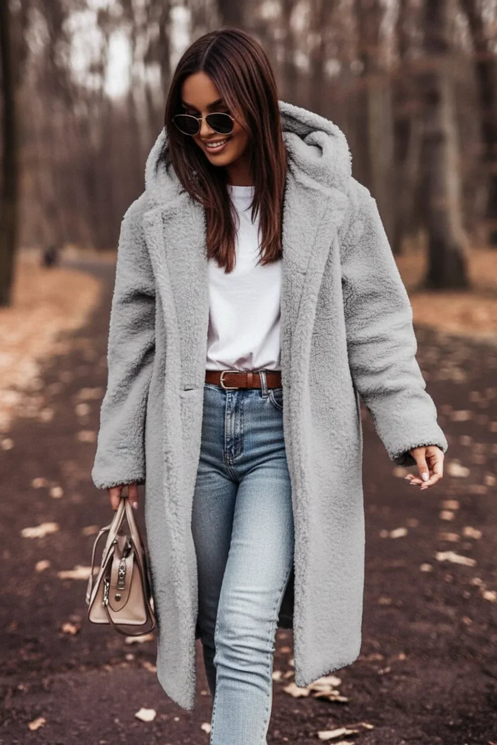 Women's Hooded Teddy Coat