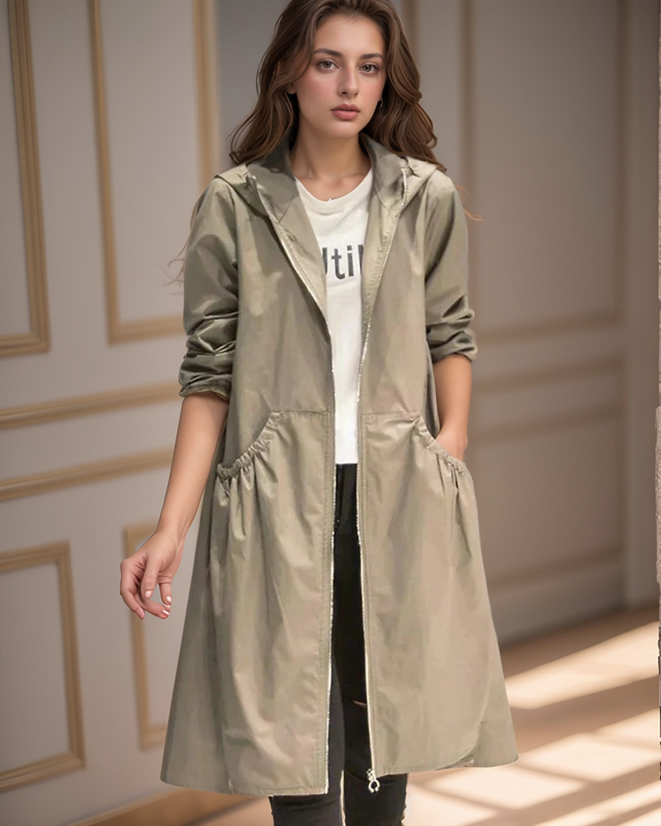 Women's Longline Hooded Jacket