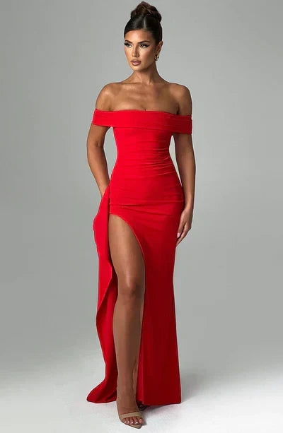 Women's Off-the-Shoulder Maxi Dress for Weddings