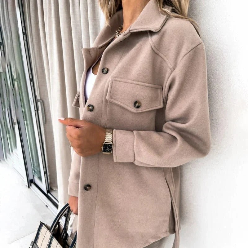 Women's Overshirt Button-Down Shirt Jacket