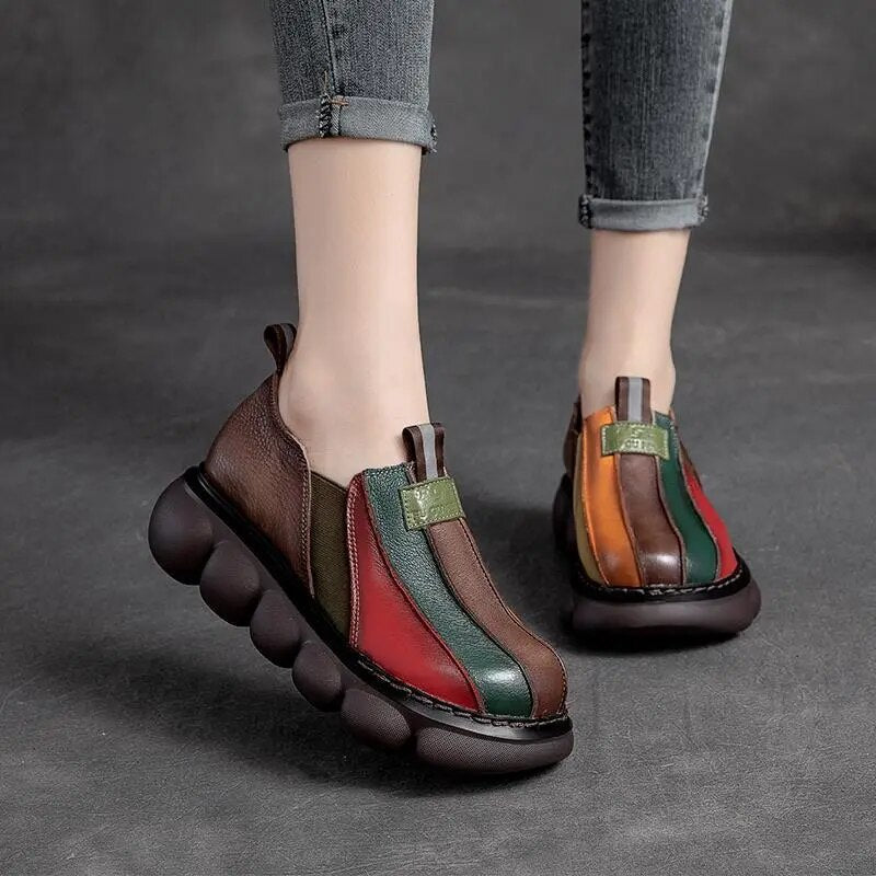 Women's Platform Leather Shoes