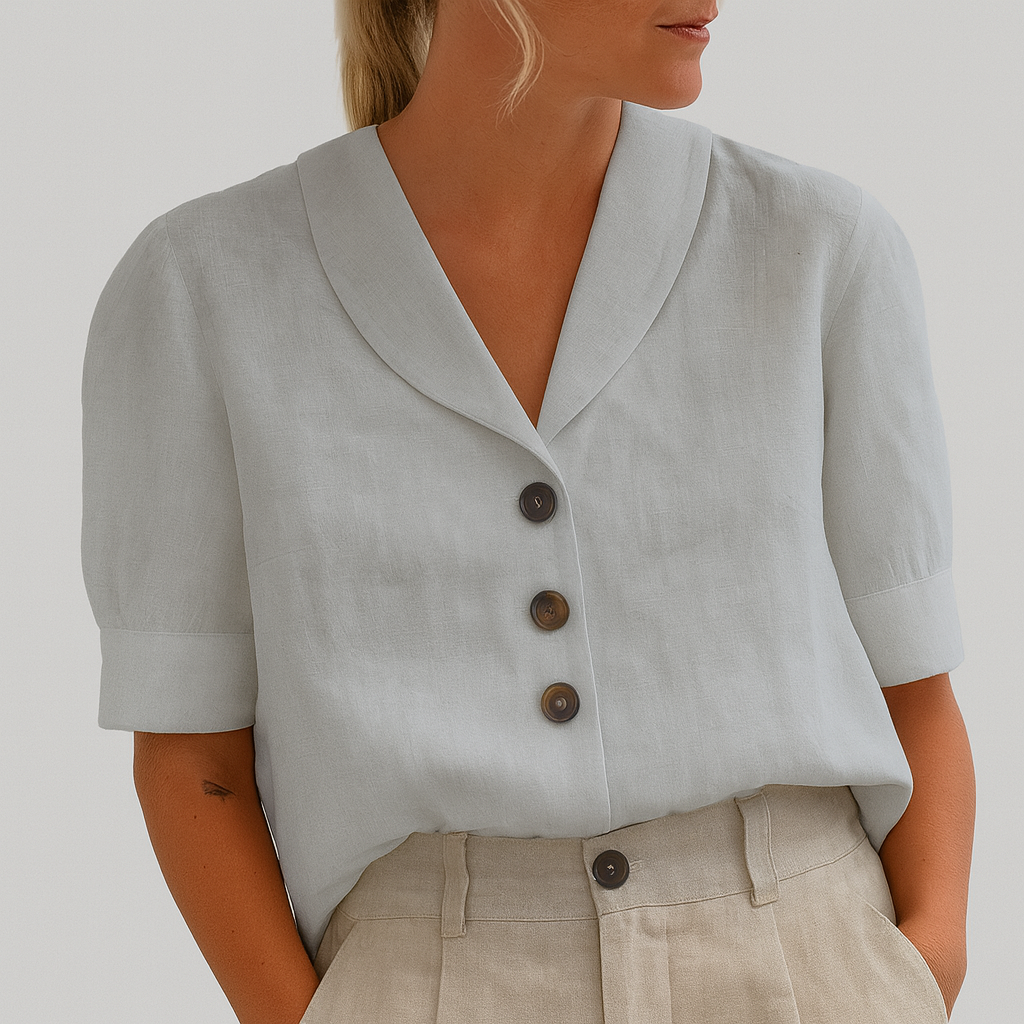 Women's Relaxed Collar Button Shirt