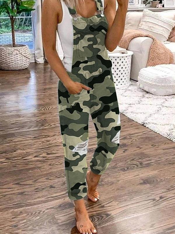 Women's Ripped Denim Capris