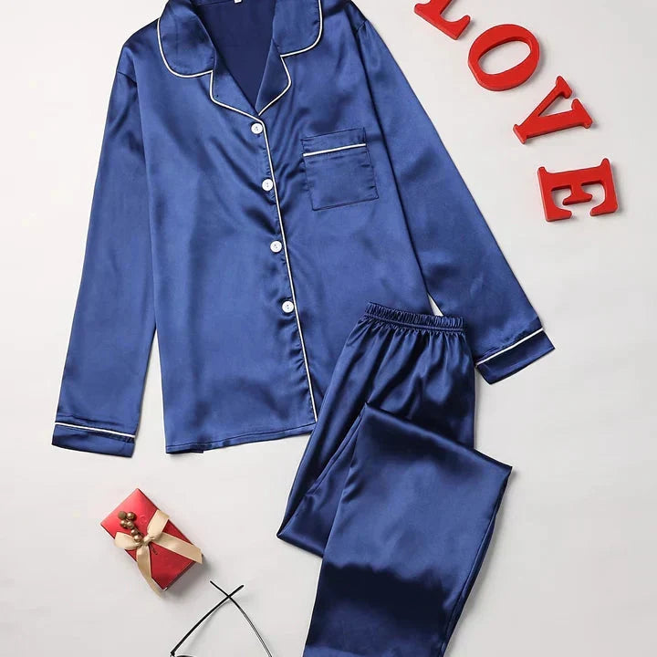 Women's Satin Pajama Set