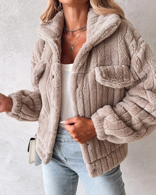 Women's Sherpa Collared Jacket