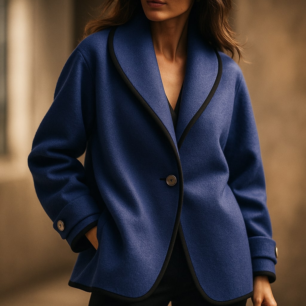 Women's Single-Breasted Trim Coat
