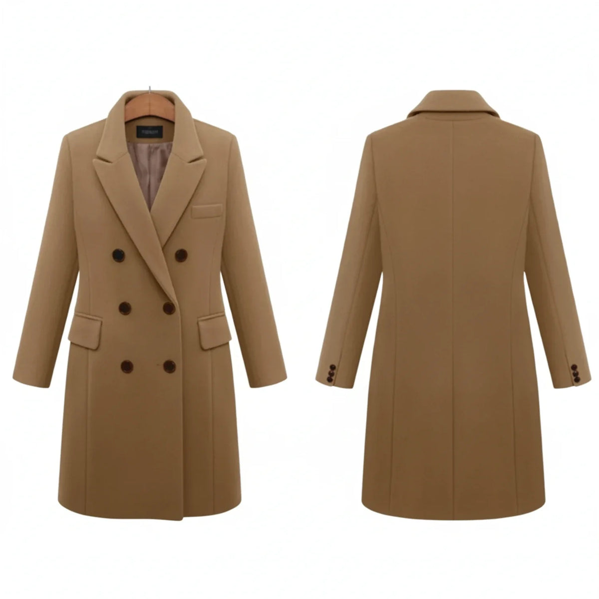 Women's Warm Double-Breasted Winter Coat