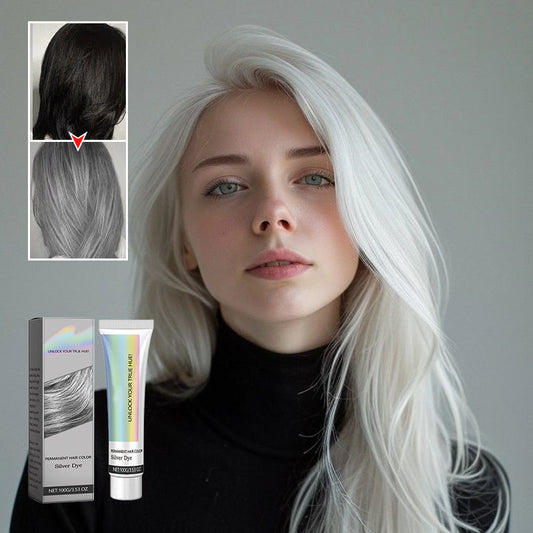2-In-1 Natural Essence Extract Silver Hair Dye