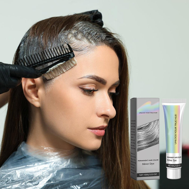 2-In-1 Natural Essence Extract Silver Hair Dye