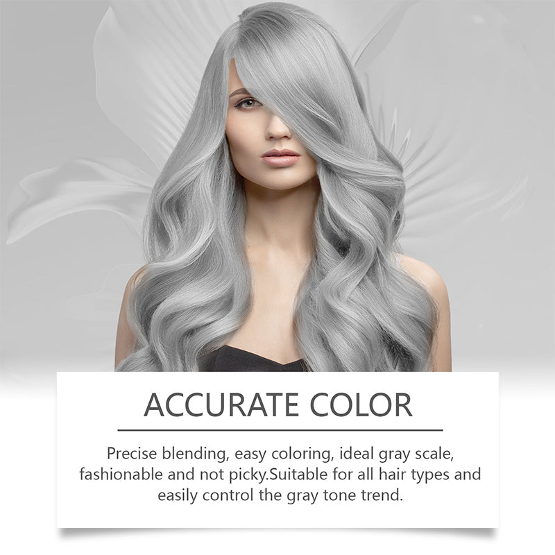 2-In-1 Natural Essence Extract Silver Hair Dye