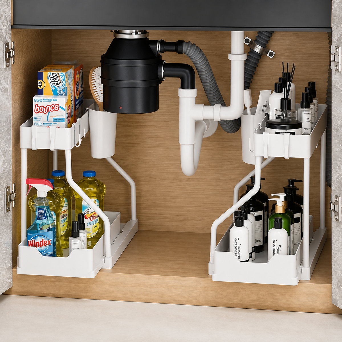 2-Tier Pull-Out Under-Sink Organizer