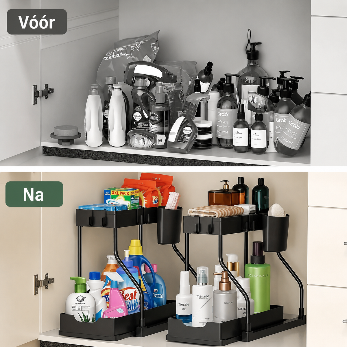 2-Tier Pull-Out Under-Sink Organizer
