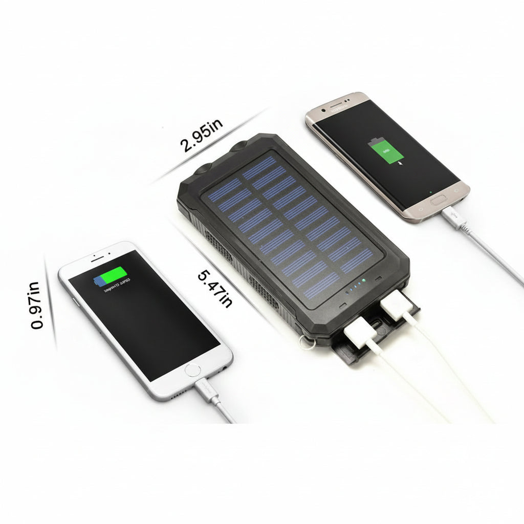 20000MAh Waterproof Solar Charger for Outdoor Use