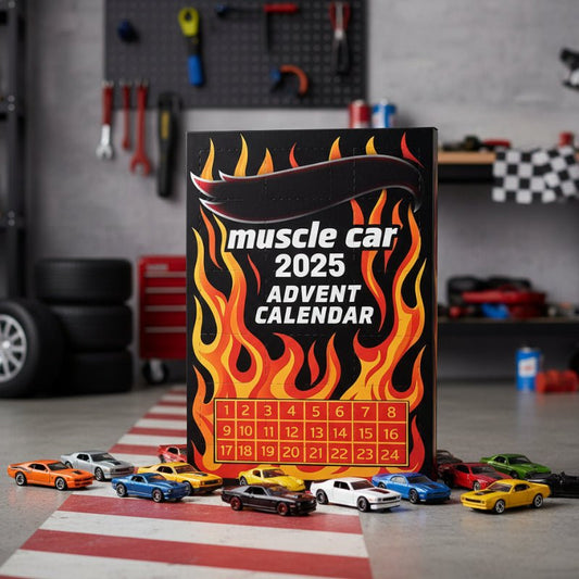 2D Vehicle Advent Calendar with 24 Cars
