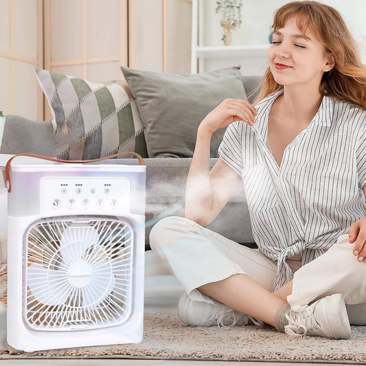 3-In-1 Air Cooler and Humidifier | Portable with Adjustable Fan Speeds, Ideal for Bedrooms, Offices, and Small Spaces