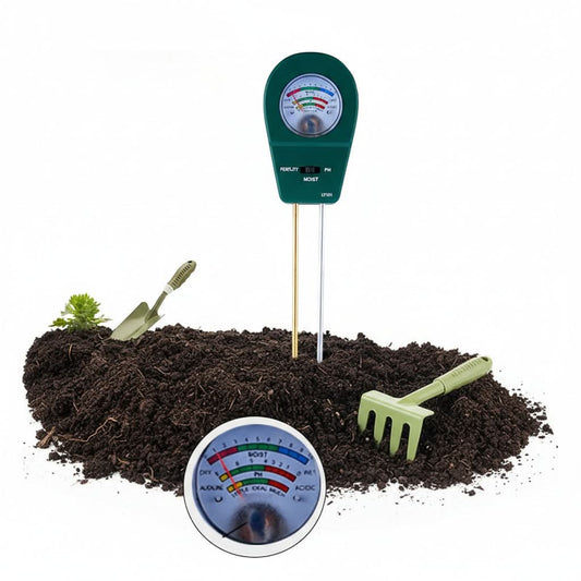 3-In-1 Soil Tester for Moisture, Nutrients, and pH Level for Healthy Plants