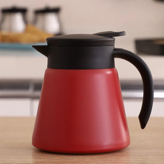 304 Stainless Steel Double-Wall Vacuum Insulated Thermal Carafe - 6h Hot / 12h Cold