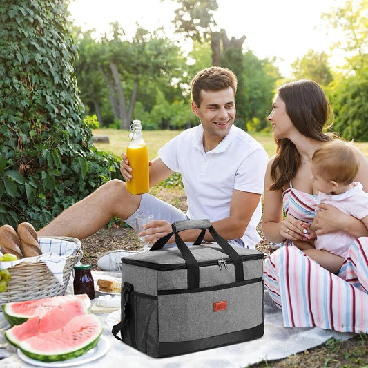 33L Waterproof Cooler Bag - Insulated & Spacious Soft Cooler for Picnics, Beach, Hiking and Outdoor Activities