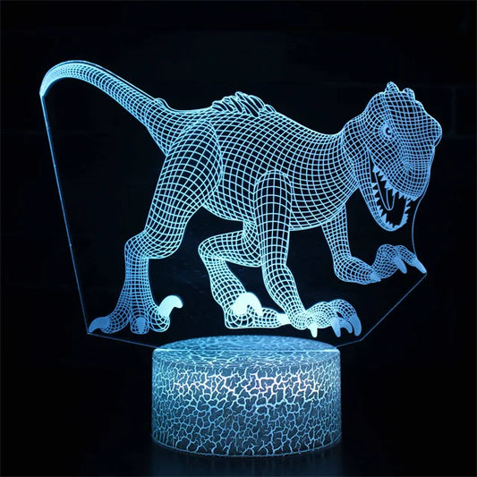 3D Dinosaur Bedside Lamp