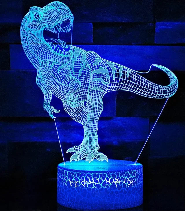 3D Dinosaur Bedside Lamp