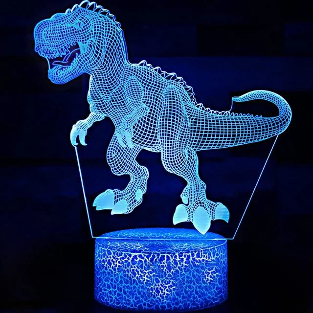 3D Dinosaur Bedside Lamp