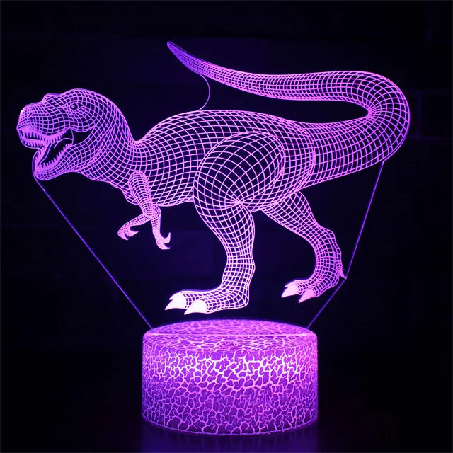 3D Dinosaur Bedside Lamp