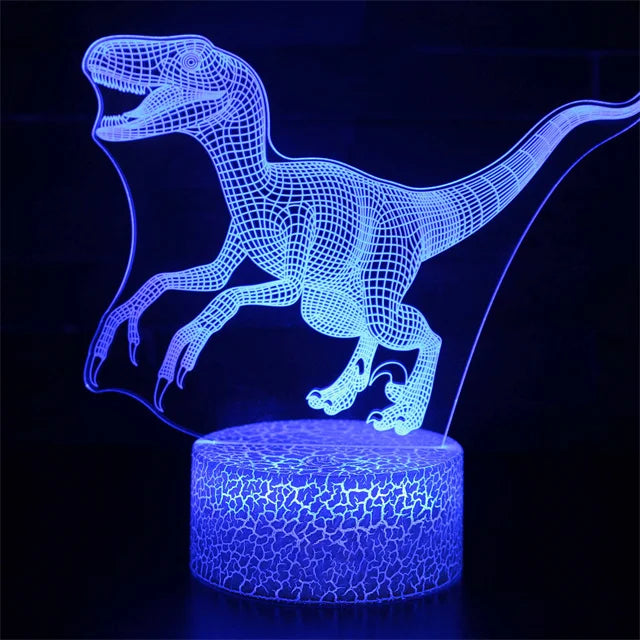 3D Dinosaur Bedside Lamp