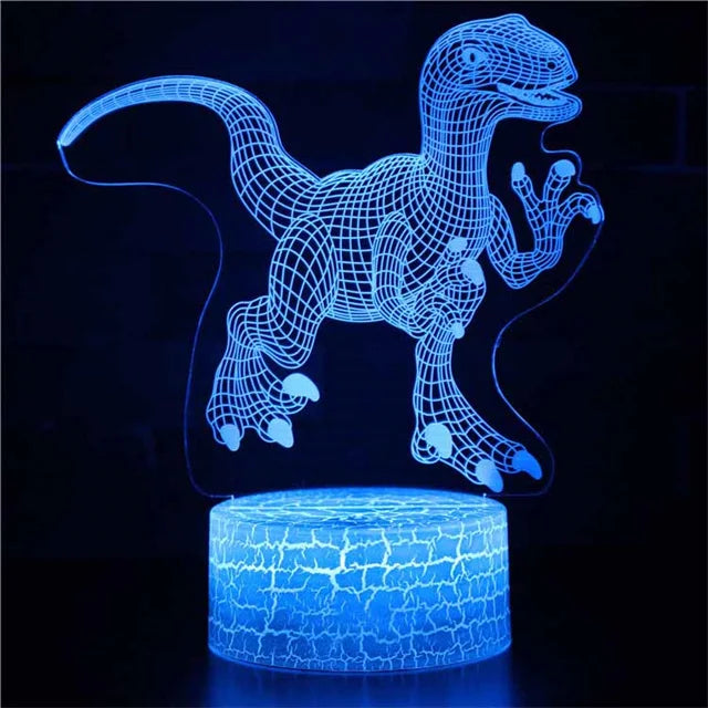 3D Dinosaur Bedside Lamp