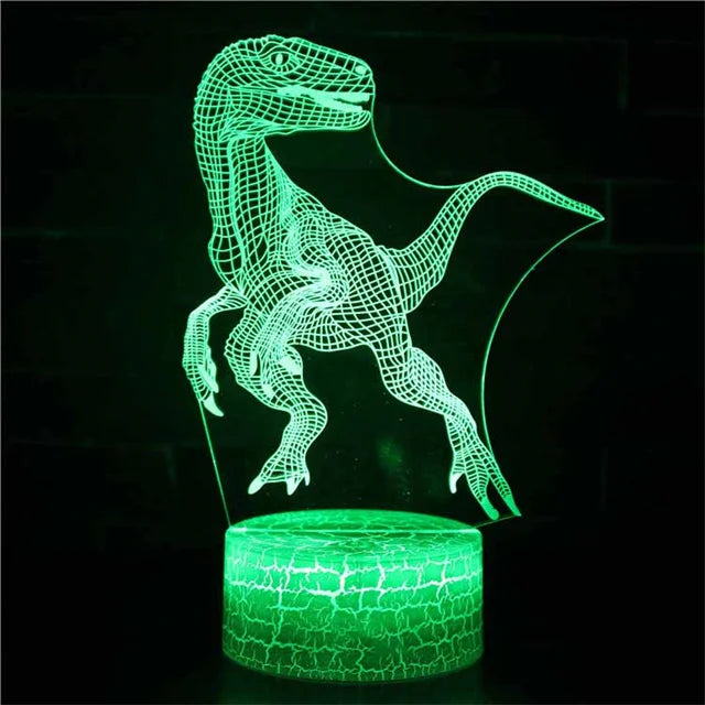 3D Dinosaur Bedside Lamp
