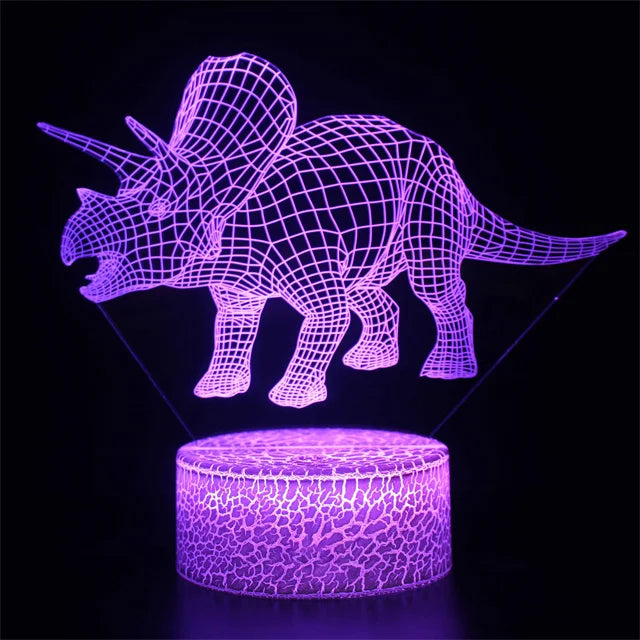 3D Dinosaur Bedside Lamp