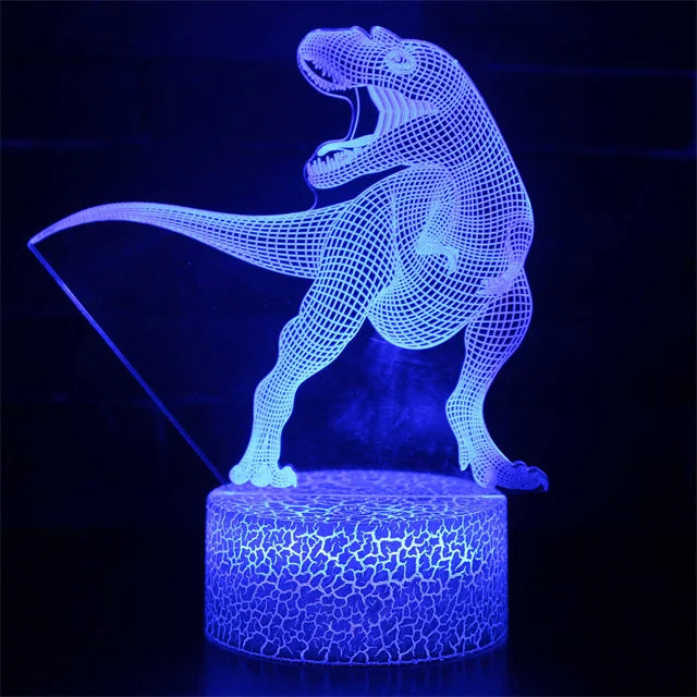 3D Dinosaur Bedside Lamp