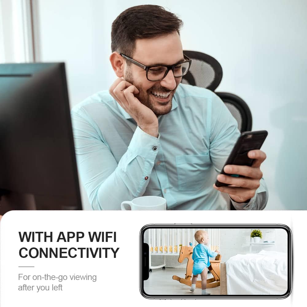 4K WiFi Mini Security Camera Indoor Hidden Camera with Night Vision