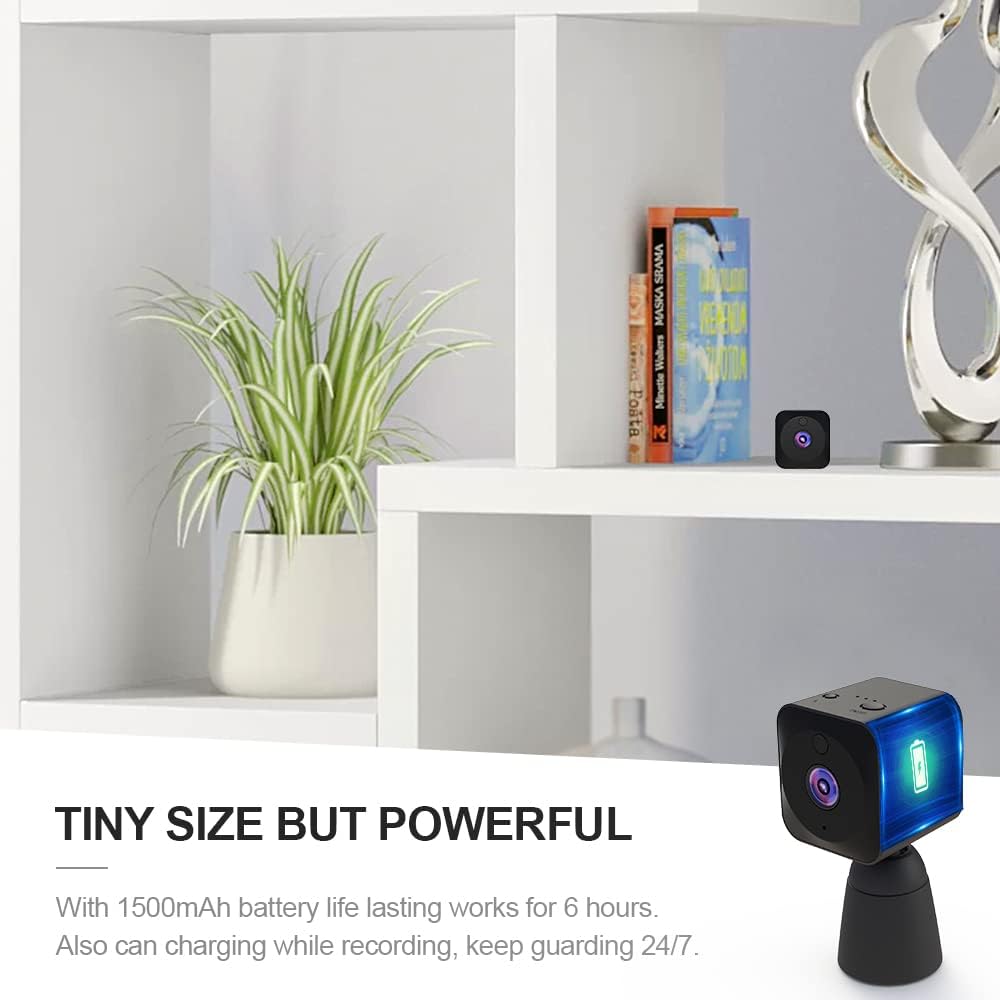 4K WiFi Mini Security Camera Indoor Hidden Camera with Night Vision