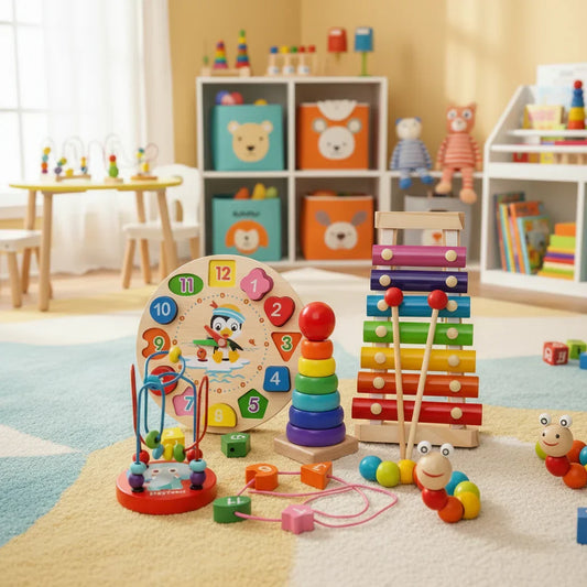 5-In-1 Wooden Montessori Activity Set for Babies