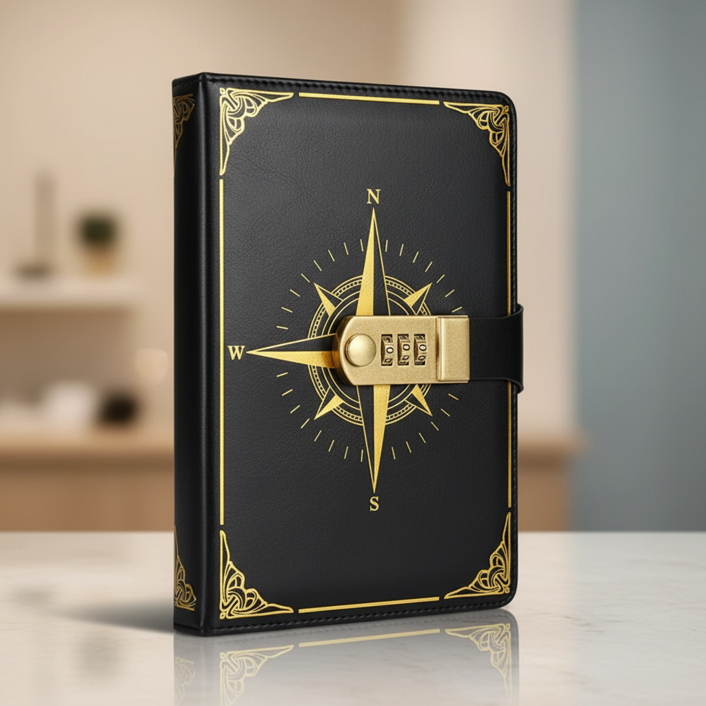 A5 Compass Cover Journal