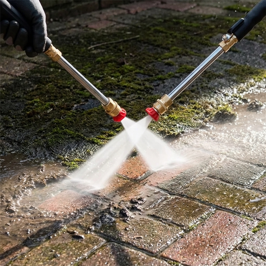 Adjustable High-Pressure Garden Hose Spray Nozzle for Cleaning