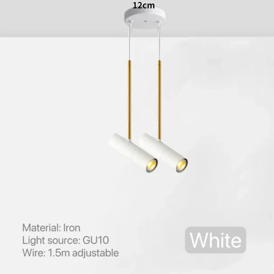Adjustable LED Swivel Pendant Spotlight | Modern Hanging Light for Kitchen, Dining Room, and Reading Lighting