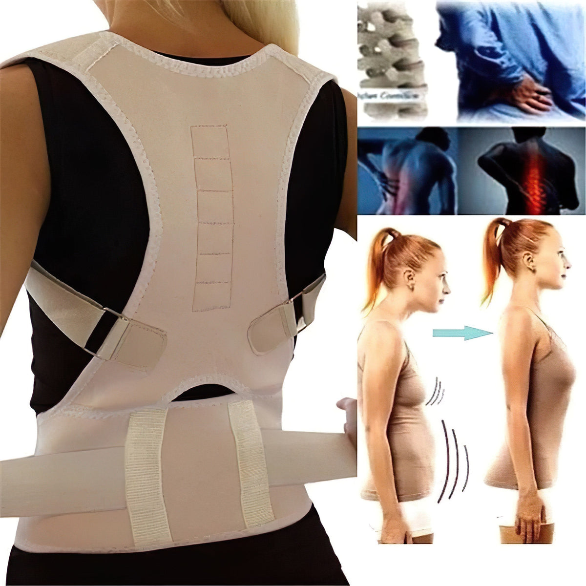 Adjustable Posture Corrector Back Support Harness