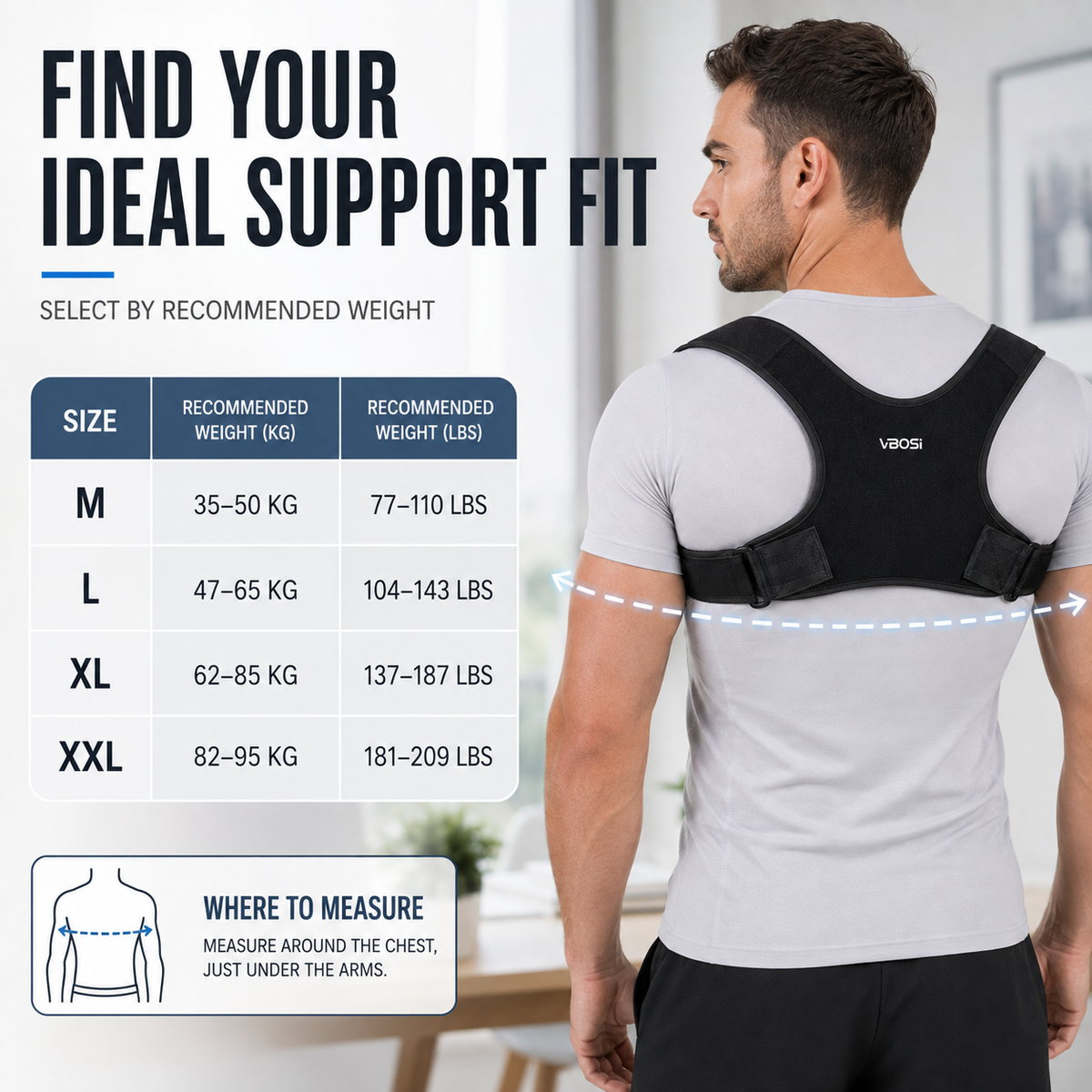 Adjustable Upper Back Brace