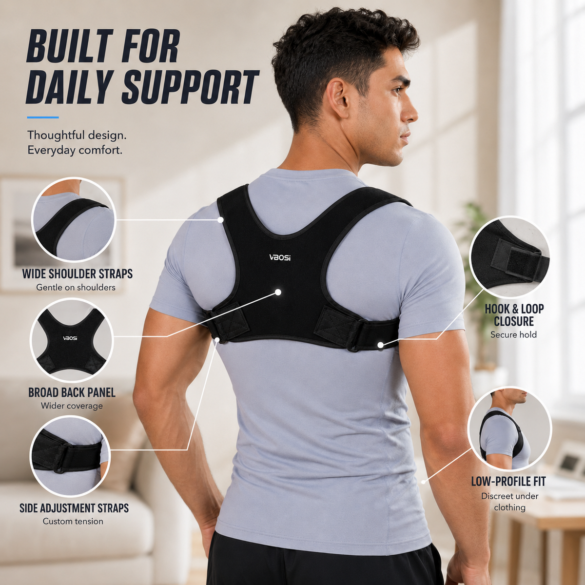 Adjustable Upper Back Brace