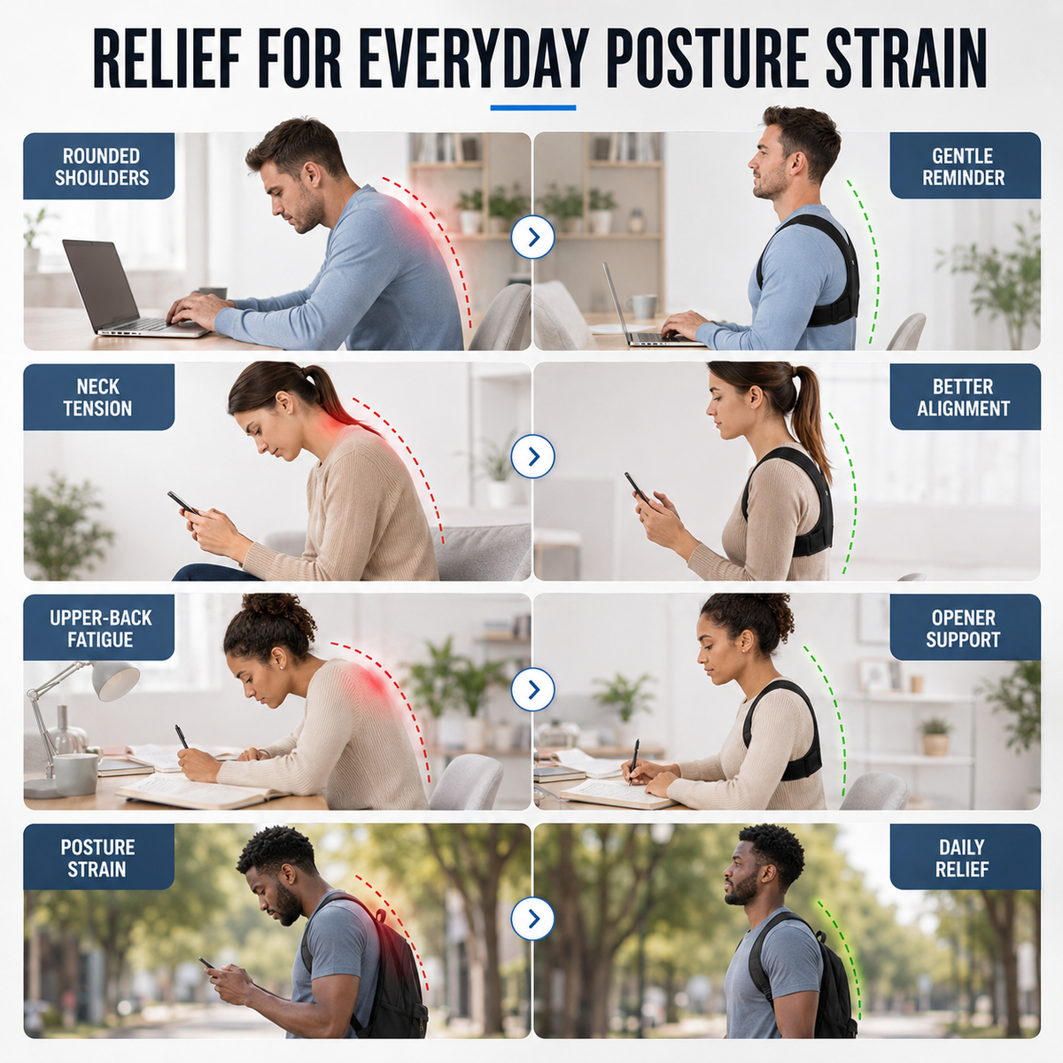 Adjustable Upper Back Brace
