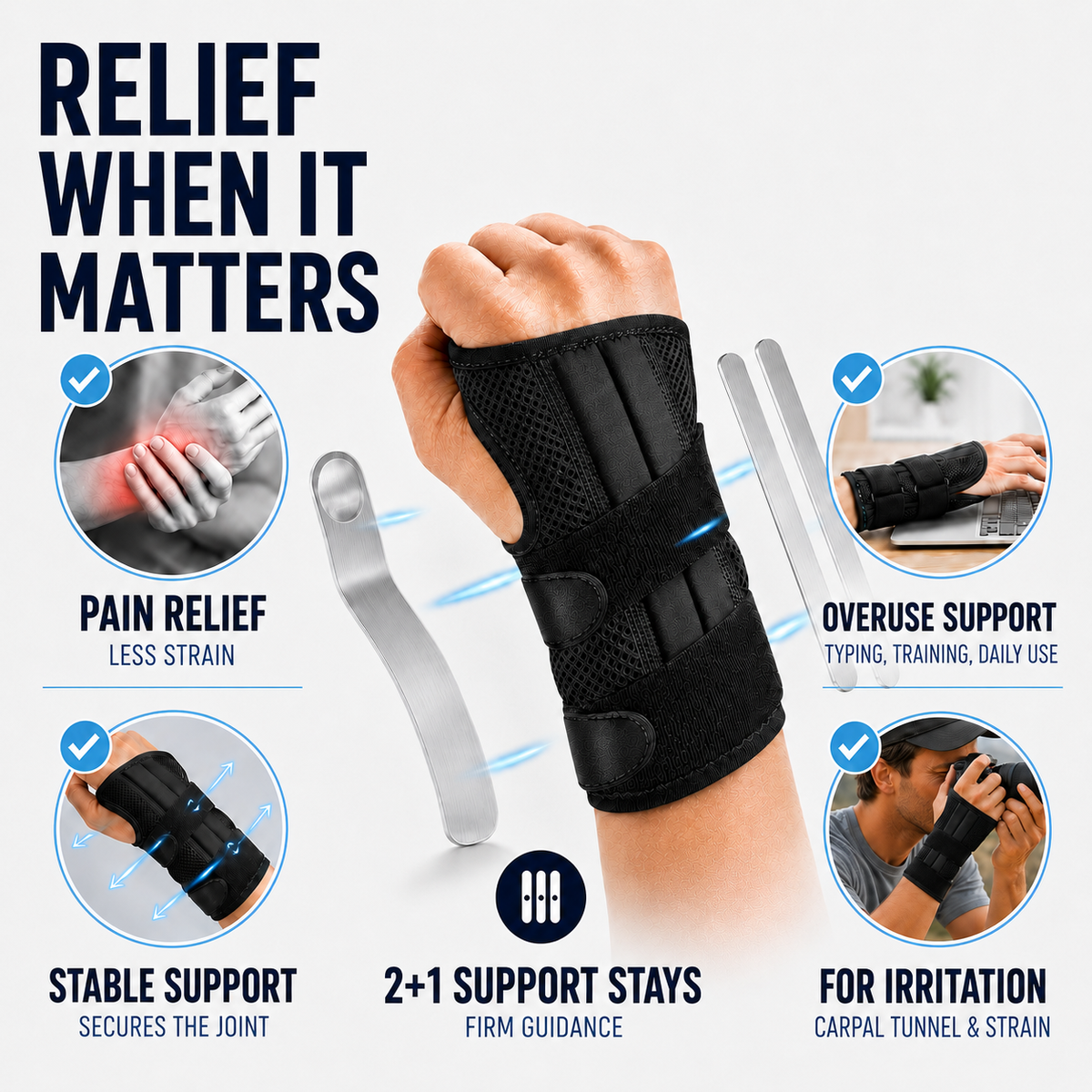 Adjustable Wrist Stabiliser Brace