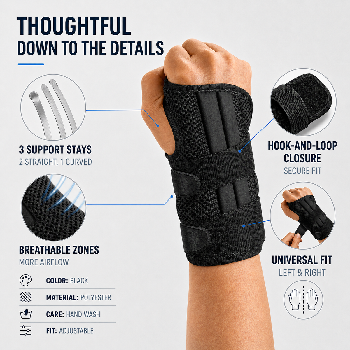 Adjustable Wrist Stabiliser Brace