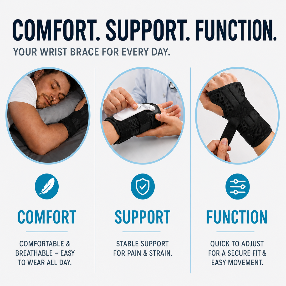 Adjustable Wrist Stabiliser Brace
