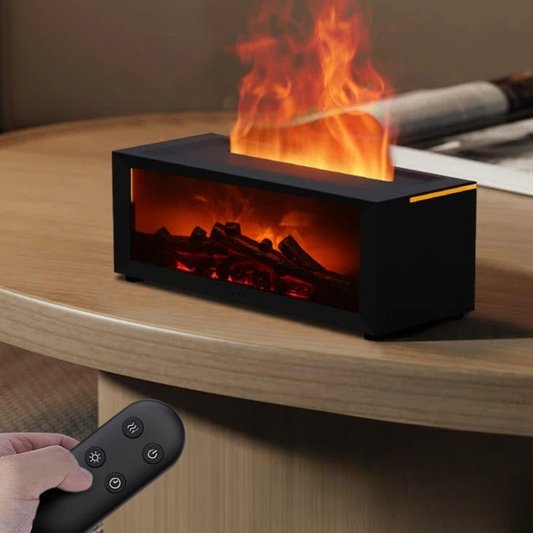 Air Purifier with Flame Effect and Aroma Diffuser
